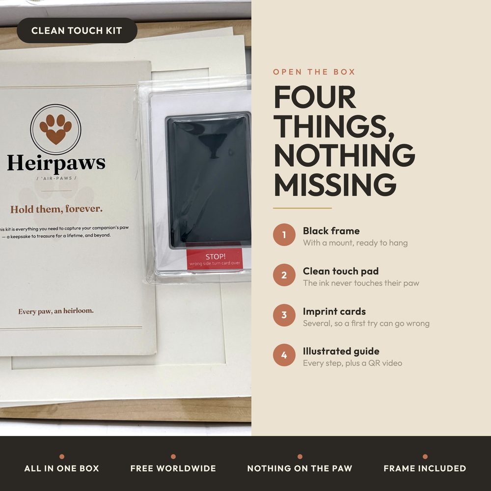 Inkless Paw Print Kit — Clean Touch — photo 3